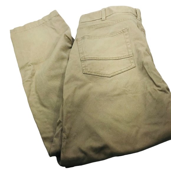 Iron Company Men's Size 36x30 Khaki Work Pants Very Good Preowned Condition - Picture 2 of 10